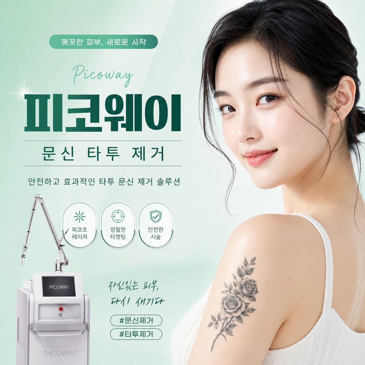 부산피코웨가 기미·잡티·문신 제거 전 확인해야 할 차이점